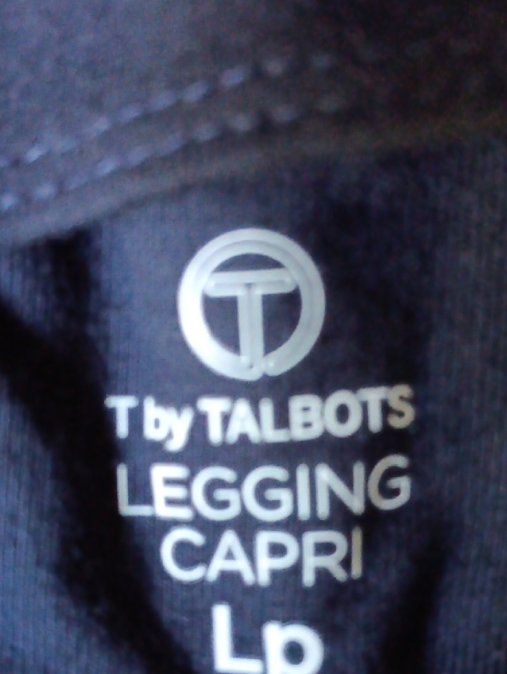 T by Talbots Black Legging Capri